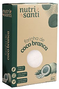 FARINHA DE COCO BRANCA - NUTRISANTI - 200G